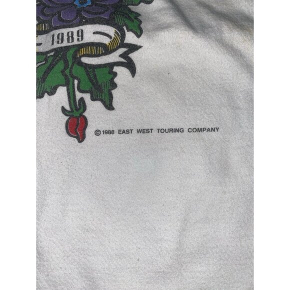 Rare Vintage Bob Dylan 1989 European Tour Mens Double Sided Graphic Shirt Large - Picture 3 of 5